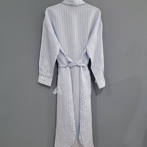 Zara The Delia Dress oversized striped midi shirt dress XS - Picture 4 of 5